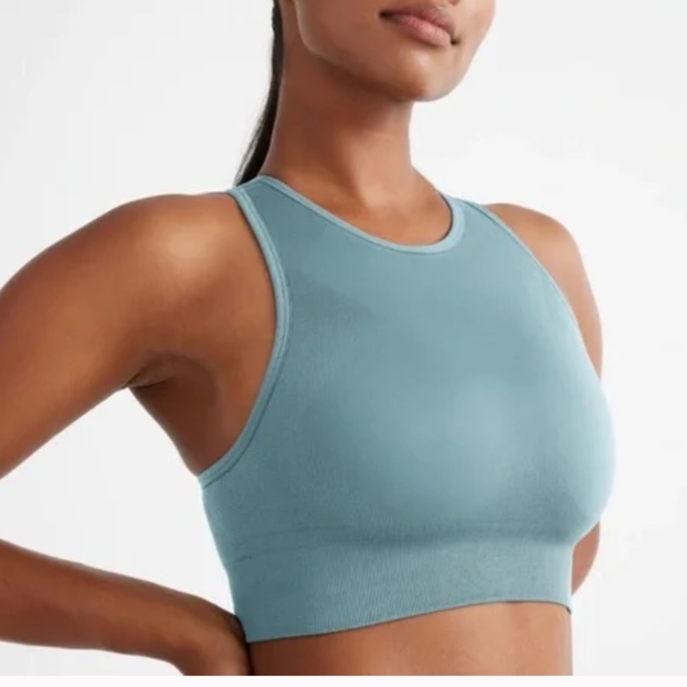 Knix Good to Go High Neck Sports Bra Sz XL in Sea Spray